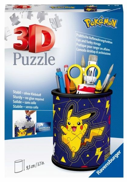 Ravensburger 3D Puzzle 11257 - Utensilo Pokémon Pikachu - 54 Teile - … -  Bei bücher.de immer portofrei