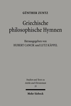 Griechische philosophische Hymnen (eBook, PDF) - Zuntz, Günther