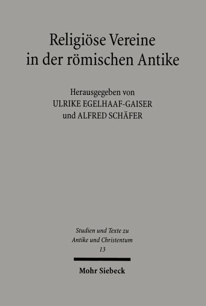 Religiöse Vereine in der römischen Antike (eBook, PDF)