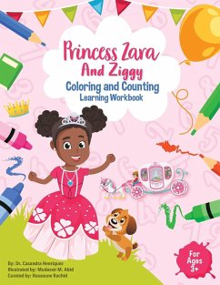 Princess Zara and Ziggy Coloring and Counting Learning Workbook - Henriquez, Casandra