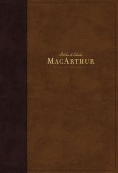 Nbla Biblia de Estudio Macarthur, Leathersoft, Café, Interior a DOS Colores - Vida