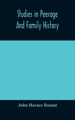 Cover Studies in peerage and family history