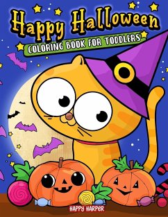 Toddler Halloween Coloring Book - Hall, Harper