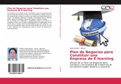 Cover Plan de Negocios para Constituir una Empresa de E-learning