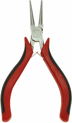 Corvus A600193 - Kids at Work, Rundzange, mini schwarz-rot, 12,5 cm, Werkzeug