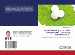 Manufacturing of a tablet dosage form containing herbal extract