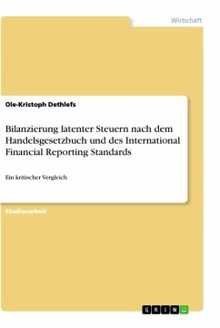 Bilanzierung latenter Steuern nach dem Handelsgesetzbuch und des International Financial Reporting Standards