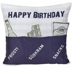 Sofahelden Happy Birthday blau