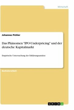 Das Phänomen &quote;IPO-Underpricing&quote; und der deutsche Kapitalmarkt