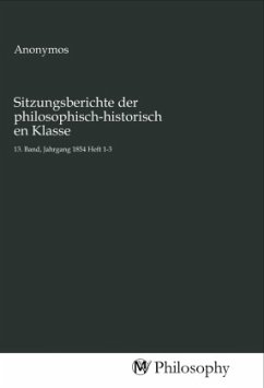 Sitzungsberichte der philosophisch-historischen Klasse