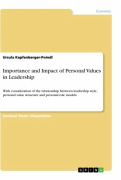 Importance and Impact of Personal Values in Leadership - Kapfenberger-Poindl, Ursula