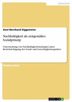 Nachhaltigkeit als zeitgemäßes Sozialprinzip (eBook, PDF)