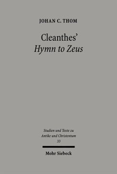 Cleanthes' Hymn to Zeus (eBook, PDF) - Thom, Johan C.
