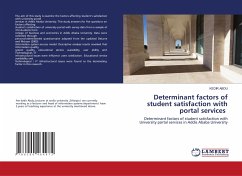 Determinant factors of student satisfaction with portal services - ABDU, KEDIR
