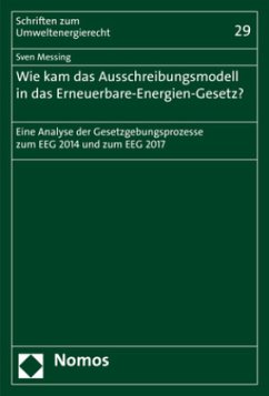 Wie kam das Ausschreibungsmodell in das Erneuerbare-Energien-Gesetz? - Messing, Sven