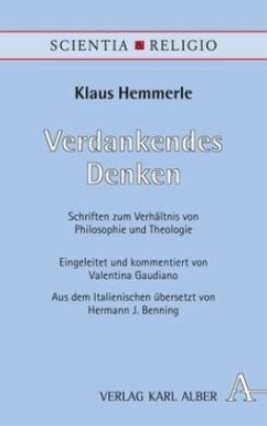 Verdankendes Denken - Hemmerle, Klaus