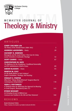 McMaster Journal of Theology and Ministry: Volume 18, 2016-2017 (eBook, PDF)