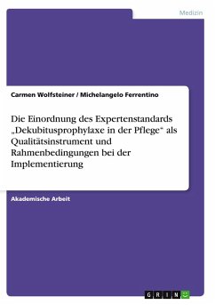 Cover Die Einordnung des Expertenstandards 