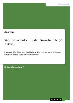 Cover Wörterbucharbeit in der Grundschule (2. Klasse)