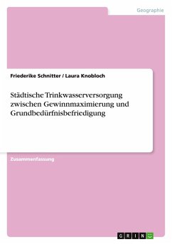 Cover Städtische Trinkwasserversorgung zwischen Gewinnmaximierung und Grundbedürfnisbefriedigung
