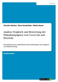 Analyse, Vergleich und Bewertung der Plakatkampagnen von Coca-Cola und fritz-kola Analyse, Vergleich und Bewertung der Plakatkampagnen von Coca-Cola und fritz-kola