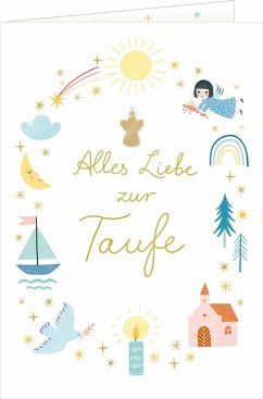 Grußkarte - Alles Liebe zur Taufe