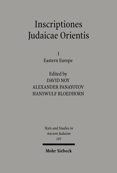 Inscriptiones Judaicae Orientis (eBook, PDF)