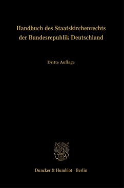 Handbuch des Staatskirchenrechts der Bundesrepublik Deutschland Band 1, 2 und 3