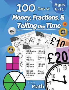 100 Days of Money, Fractions, & Telling the Time - Math, Humble