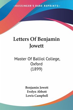 Letters Of Benjamin Jowett