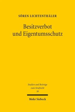 Besitzverbot und Eigentumsschutz (eBook, PDF) - Lichtenthäler, Sören