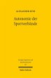 Autonomie der Sportverbände (eBook,... - Bild 1