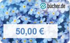 Geschenkgutschein 50 Euro (Motiv Blume blau)