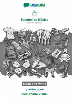 Sindhi (in perso-arabic script) - Español de México, visual dictionary, BW - Babadada Gmbh