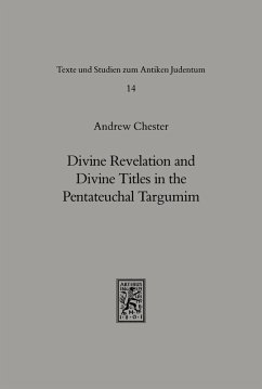 Cover Divine Revelation and Divine Titles in the Pentateuchal Targumin (eBook, PDF)