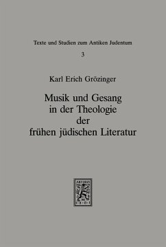 Cover Musik und Gesang in der Theologie der frühen jüdischen Literatur (eBook, PDF)