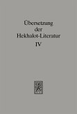 Übersetzung der Hekhalot-Literatur (eBook, PDF)