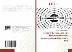 Lecture du manager sur l'encadrement des apprenants en sciences de san - Mbongeza bosanza, FREDDY