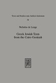 Greek Jewish Texts from the Cairo Geniza (eBook, PDF)