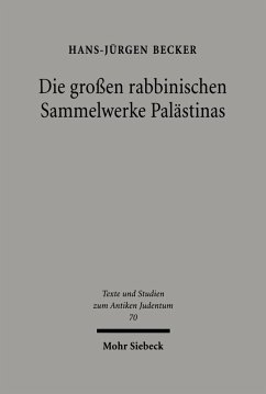 Die großen rabbinischen Sammelwerke Palästinas (eBook, PDF) - Becker, Hans-Jürgen