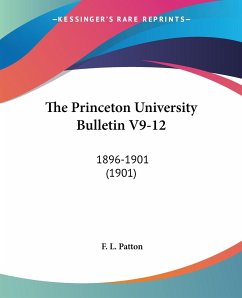 The Princeton University Bulletin V9-12