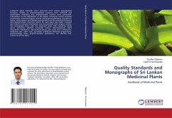 Quality Standards and Monographs of Sri Lankan Medicinal Plants