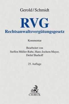 Rechtsanwaltsvergütungsgesetz - Gerold, Wilhelm;Schmidt, Herbert