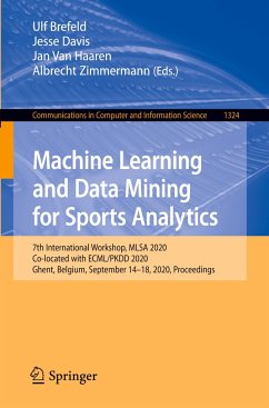 Machine Learning and Data Mining for Sports Analytics