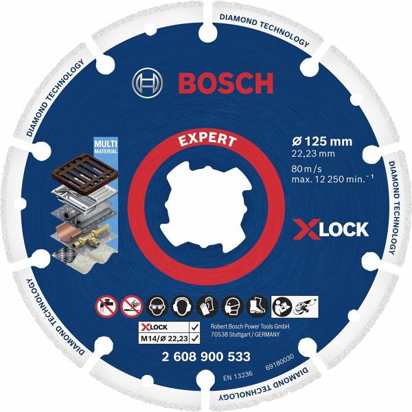 Bosch X-LOCK Dia Metalltrennsch. 125x22.23mm Bosch X-LOCK Dia Metalltrennsch. 125x22.23mm