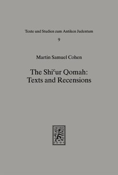 Cover The Shicur Qomah: Texts and Recensions (eBook, PDF)