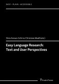 Easy Language Research: Text and User Perspectives (eBook, PDF)