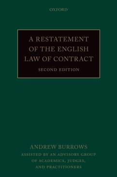 A Restatement of the English Law of Contract (eBook, PDF) - Burrows, Andrew