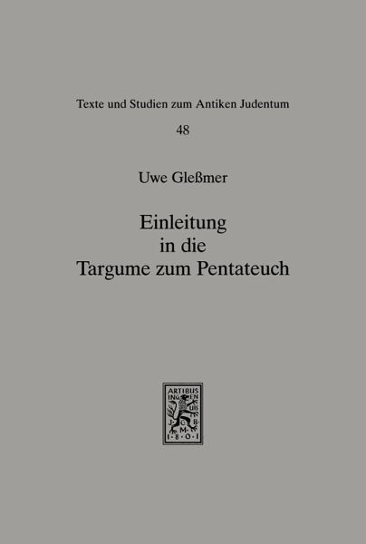 Einleitung in die Targume zum Pentateuch (eBook, PDF)