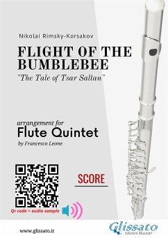 Score for Flute Quintet: Flight of The Bumblebee (fixed-layout eBook, ePUB) - Rimsky Korsakov, Nikolai; cura di Francesco Leone, a